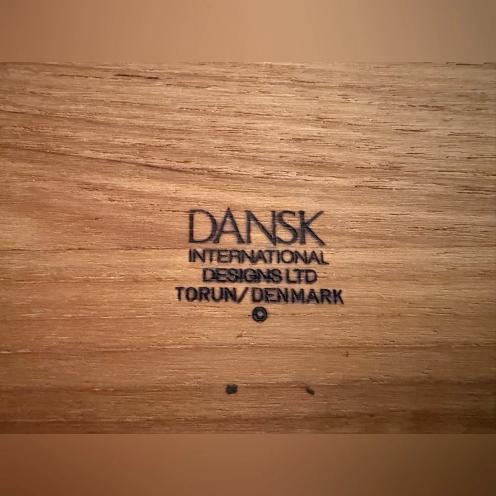 Dansk Teak Wooden Cheese Board and Knife Set